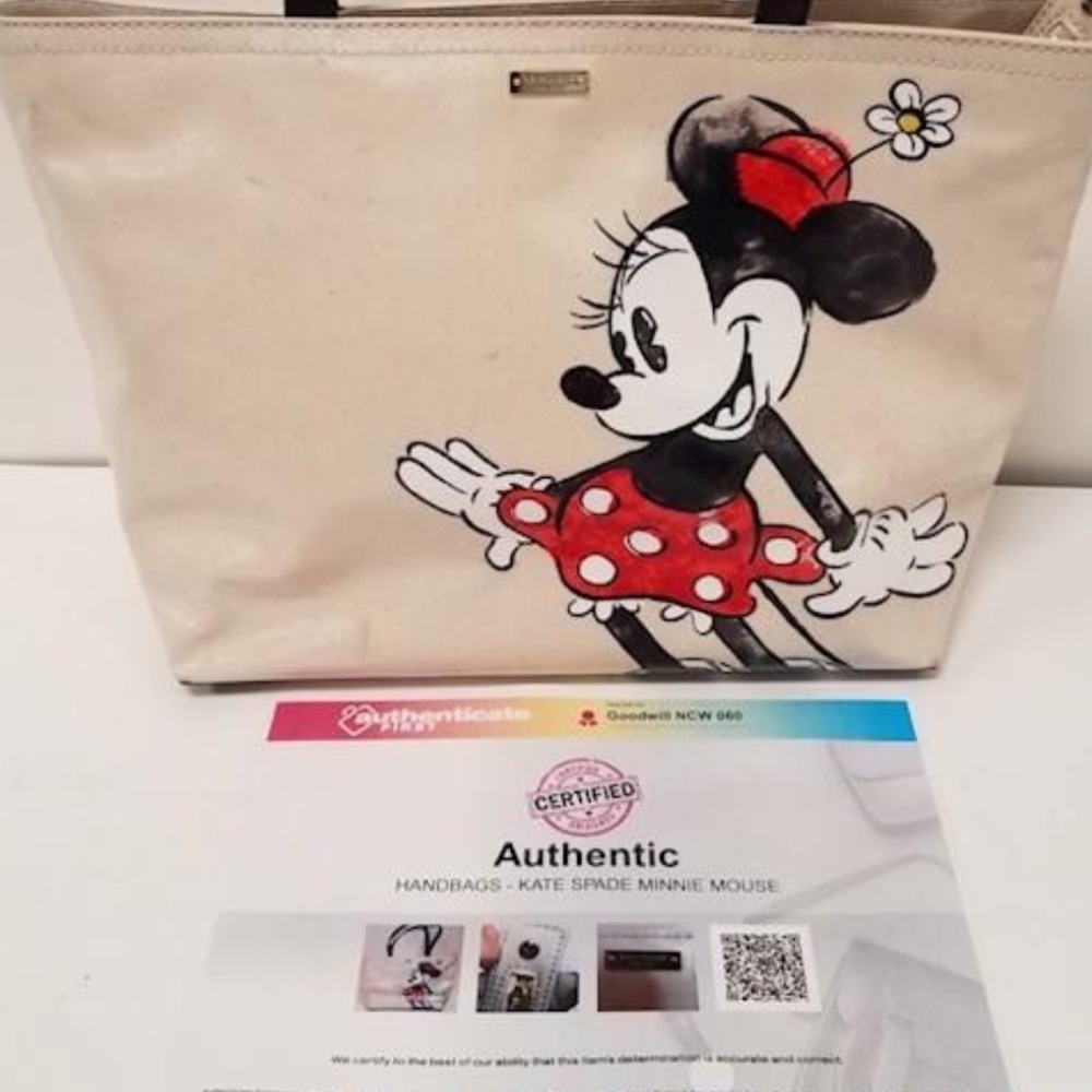 KATE SPADE DISNEY MINNIE MOUSE Zip Top TOTE Purse Handbag - Picture 6 of 10